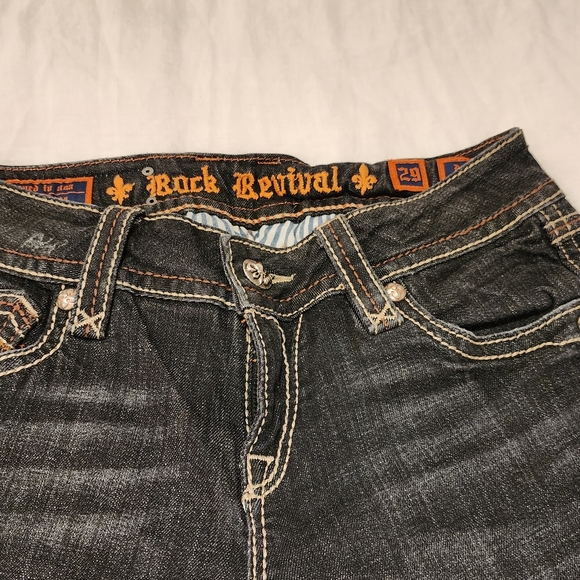 ORIGINAL VINTAGE ROCK REVIVAL JEANS - Picture 3 of 3